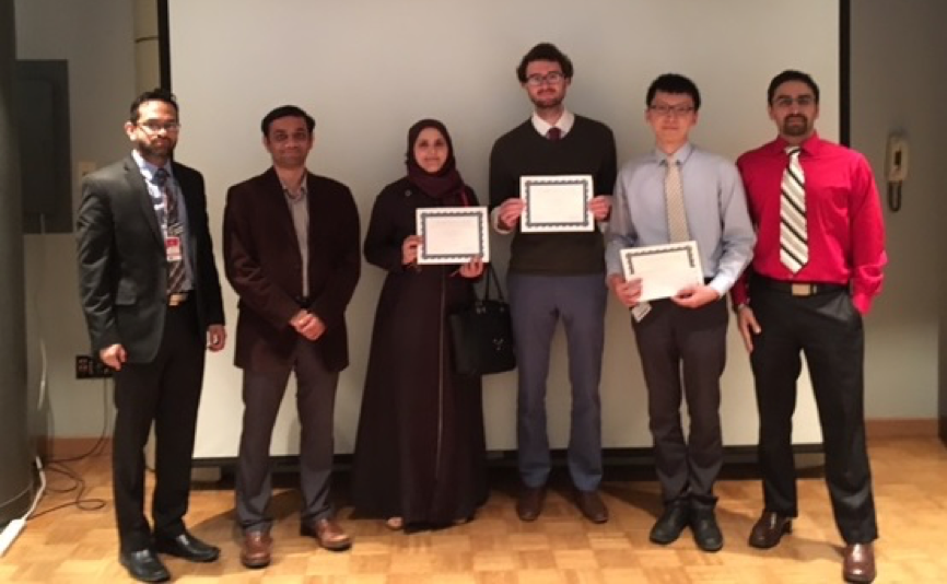 Picture of UNYAPM executive committee with the winners of the Young Investigator awards