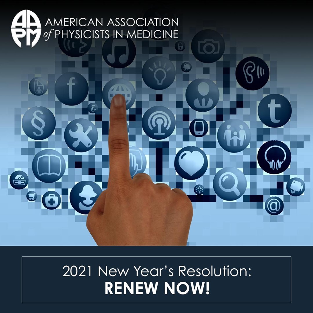 Don't risk missing out on what's sure to be an exciting 2021 - stay involved while supporting YOUR AAPM by renewing today! ⇝ aapm.me/2021DuesRenewal