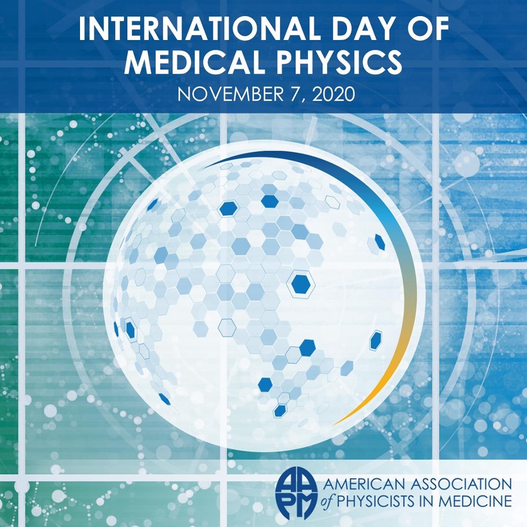 In the spirit of the 2020 Joint AAPM|COMP Virtual Meeting and its theme of “Improving Health Quality, Increasing Global Impact” we encourage members to celebrate the International Day of Medical Physics 2020 with pride in your connection to its own timely theme “Medical Physicist as a Health Professional”! www.iomp.org/idmp #IDMP2020 #AAPMCOMP2020 #MedicalPhysics