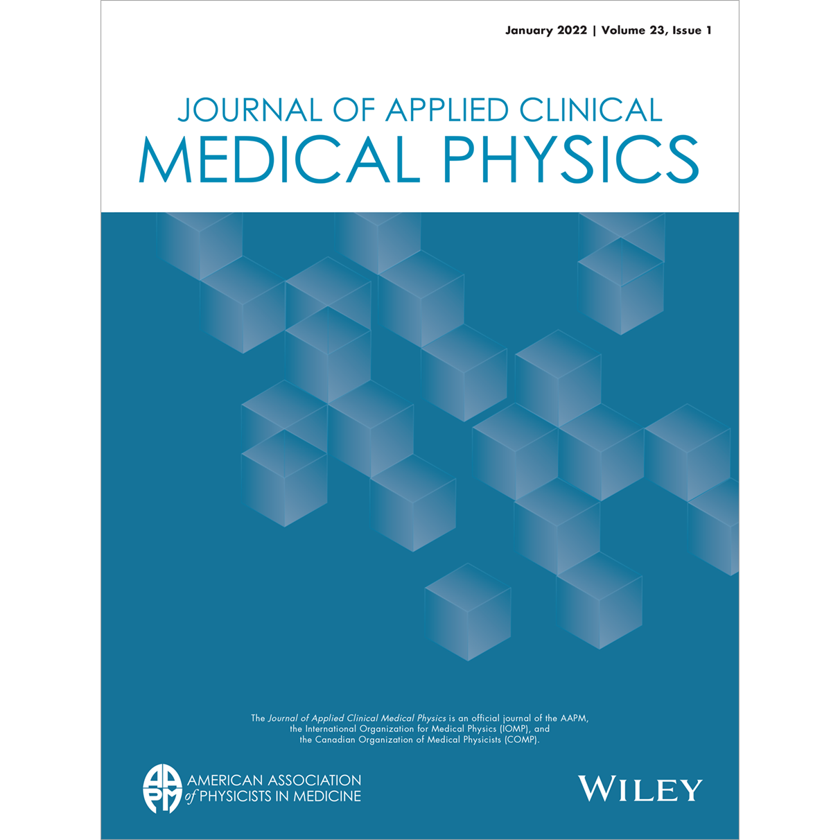 Don't miss checking out the January 2022 issue of the Journal of Applied Clinical Medical Physics 👉 aapm.me/JACMP2301  #MedPhys #JACMP #MedicalPhysics