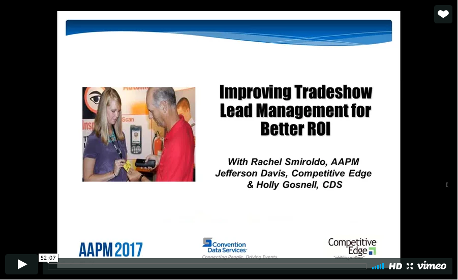 Improving Tradeshow Lead Management for Better ROI Webinar Thumbnail