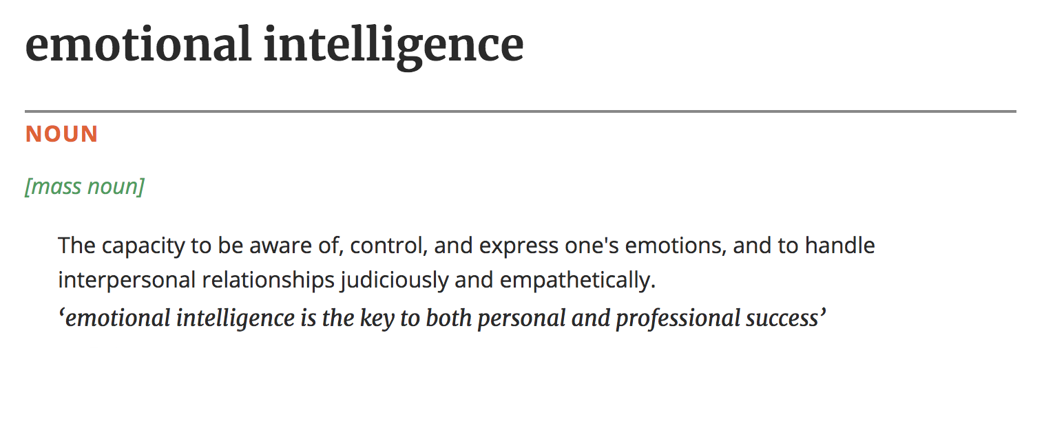 Oxford Dictionary Definition of Emotional Intelligence