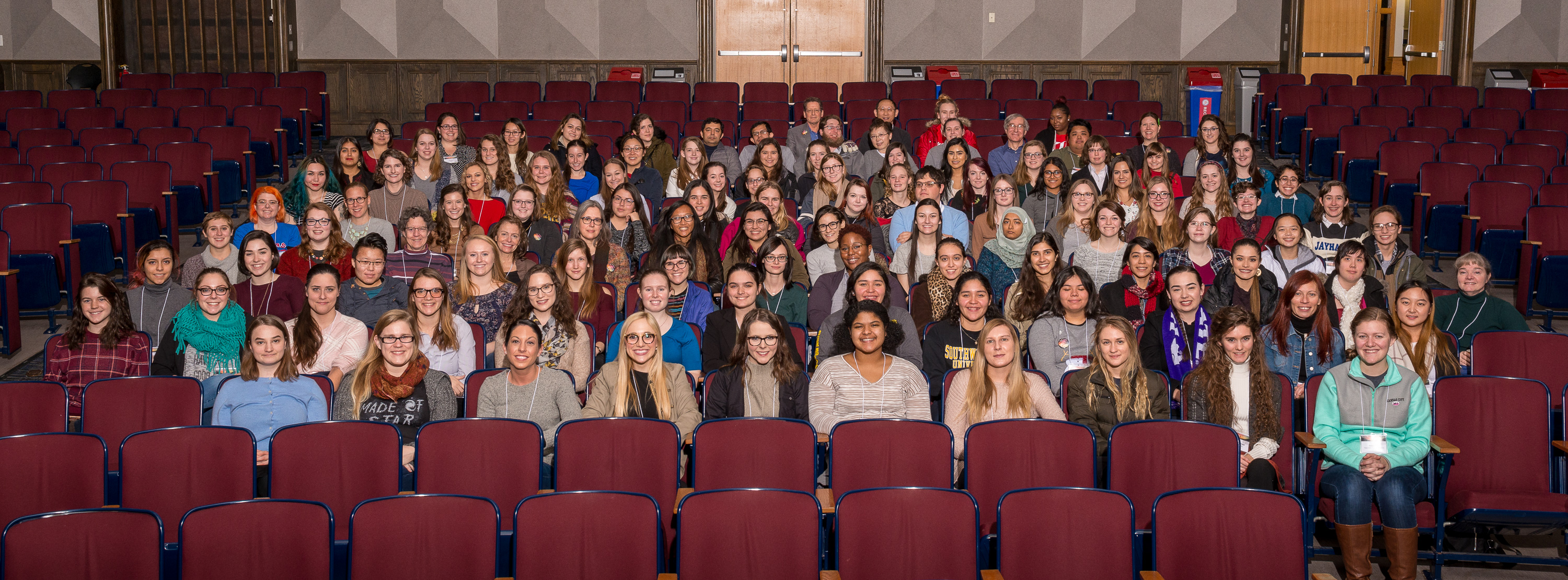 Participants of CUWiP 2018 at University of Kansas