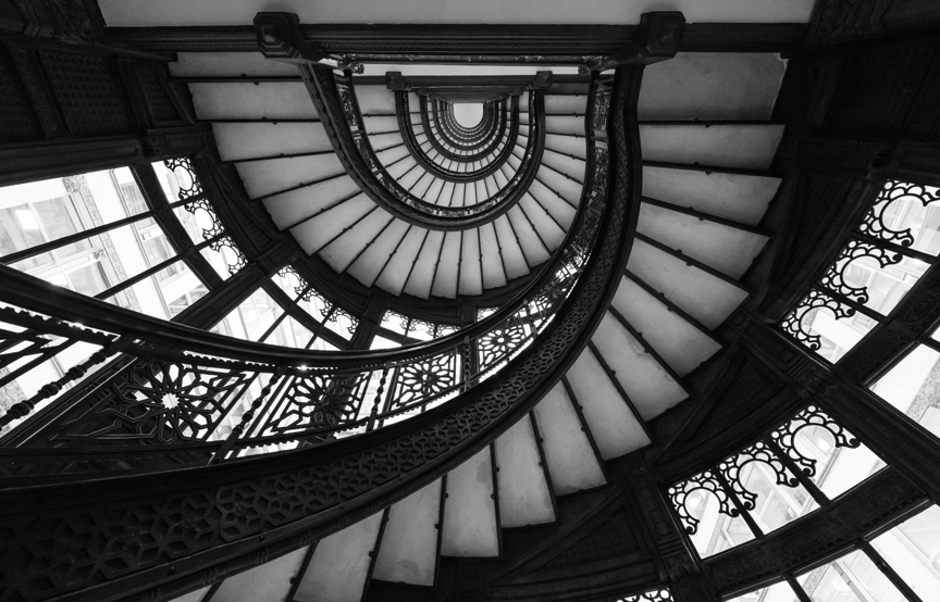 The Rookery stairwell, Chicago, IL